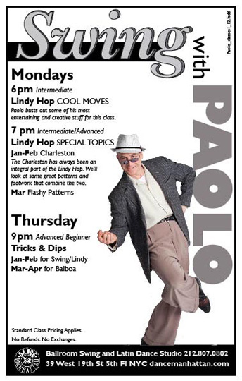 Paolo new swing classes 2012